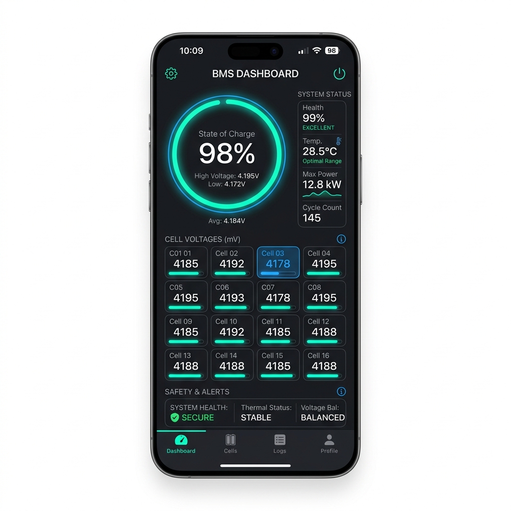 BMS App Mockup