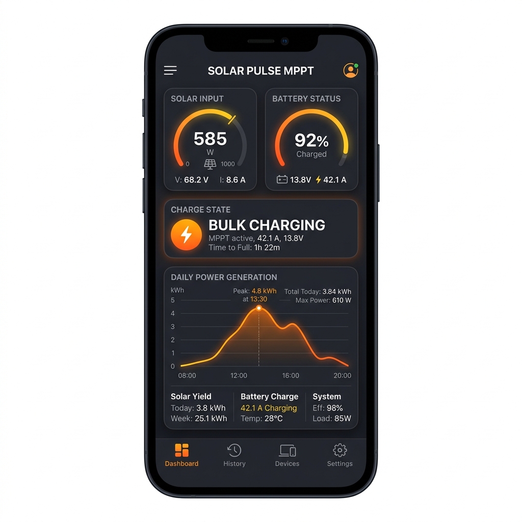 MPPT App Mockup